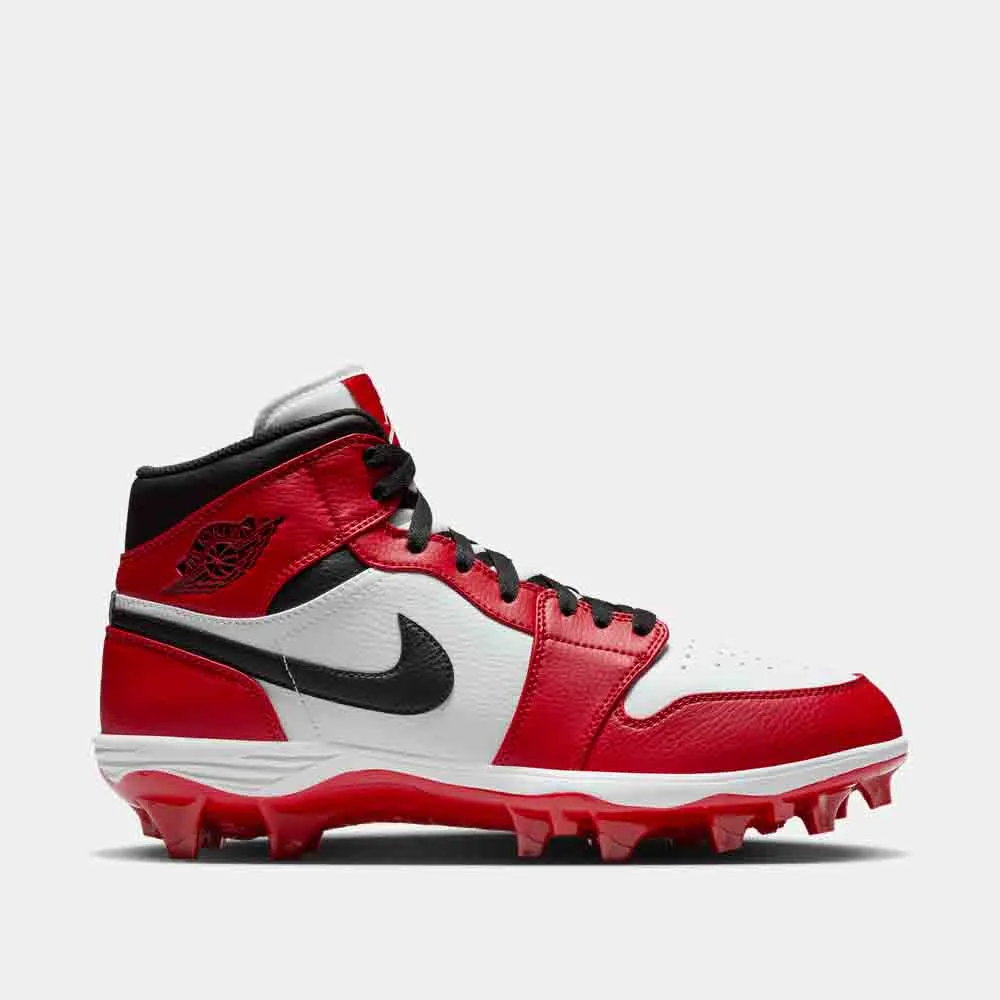 Men's Jordan 1 Mid TD Football Cleats Fitness Level Secure Base
