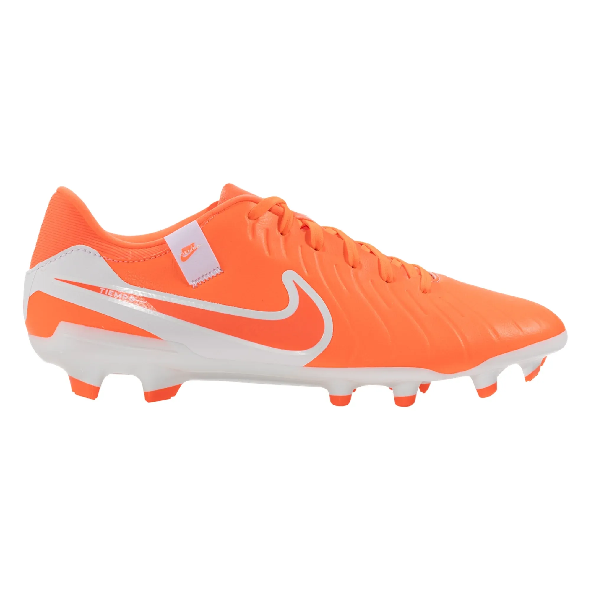 Speed Action Nike Legend 10 Academy FG/MG Soccer Cleats (Hot Lava/White)