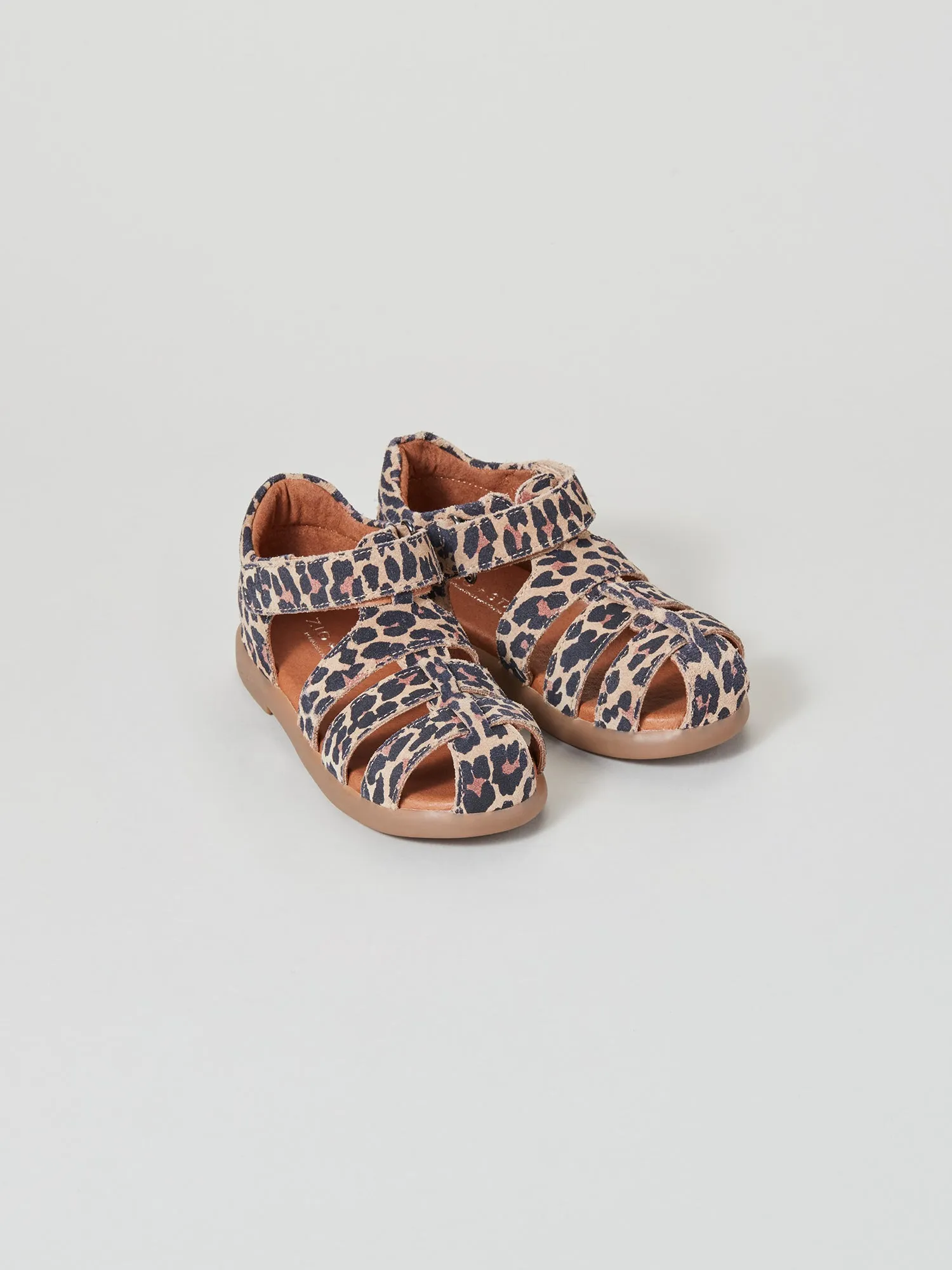 Summer Ease Light Style Cosmic Infant Closed-Toe Sandal Natural Animal