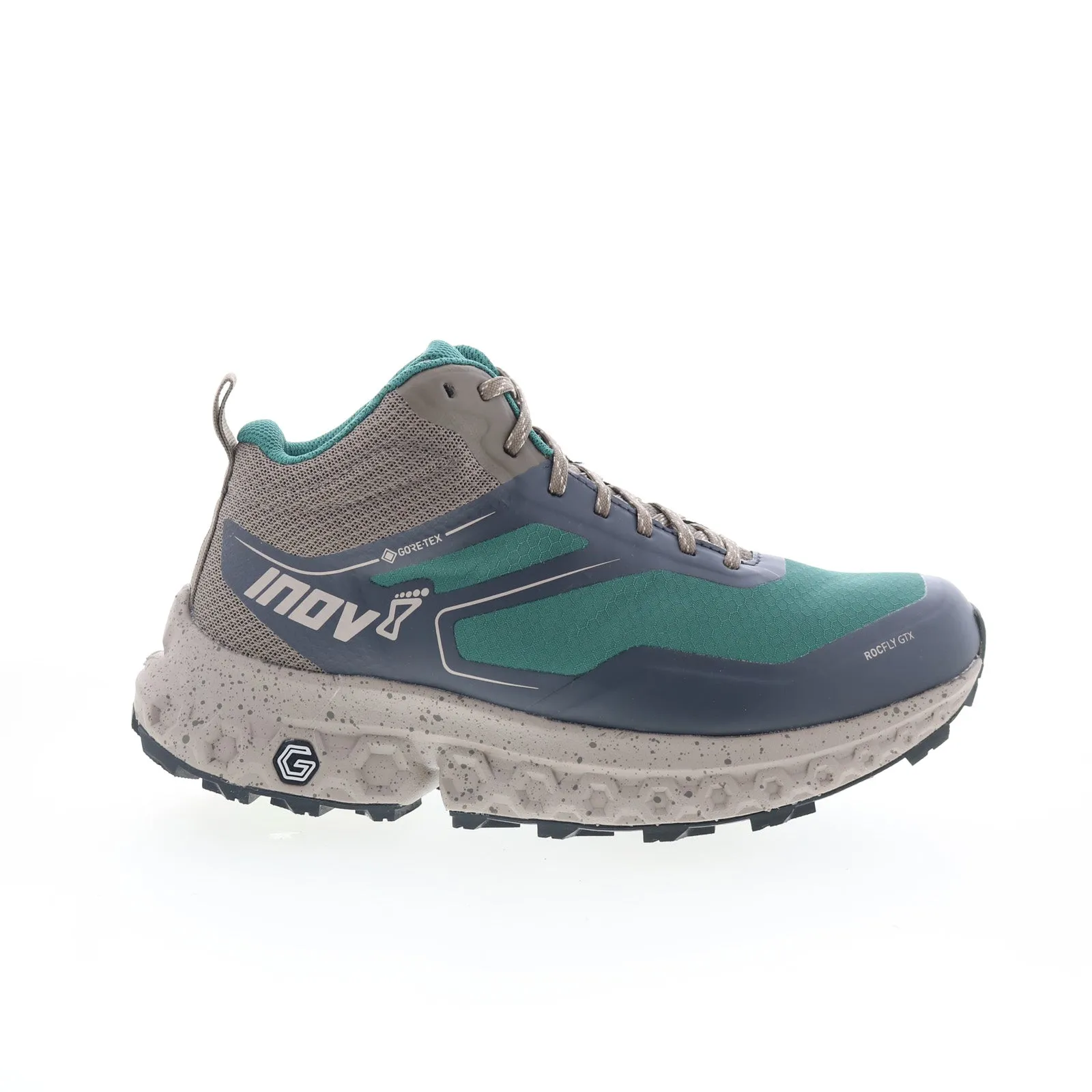 Effortless Look Inov-8 RocFly G 390 GTX 001101-PISTTP Mens Green Synthetic Hiking Boots
