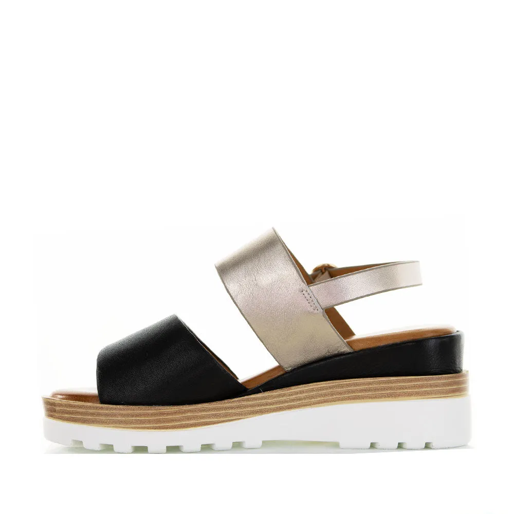 Distinctive chic LE SANSA TESS BLACK CHAMPAGNE