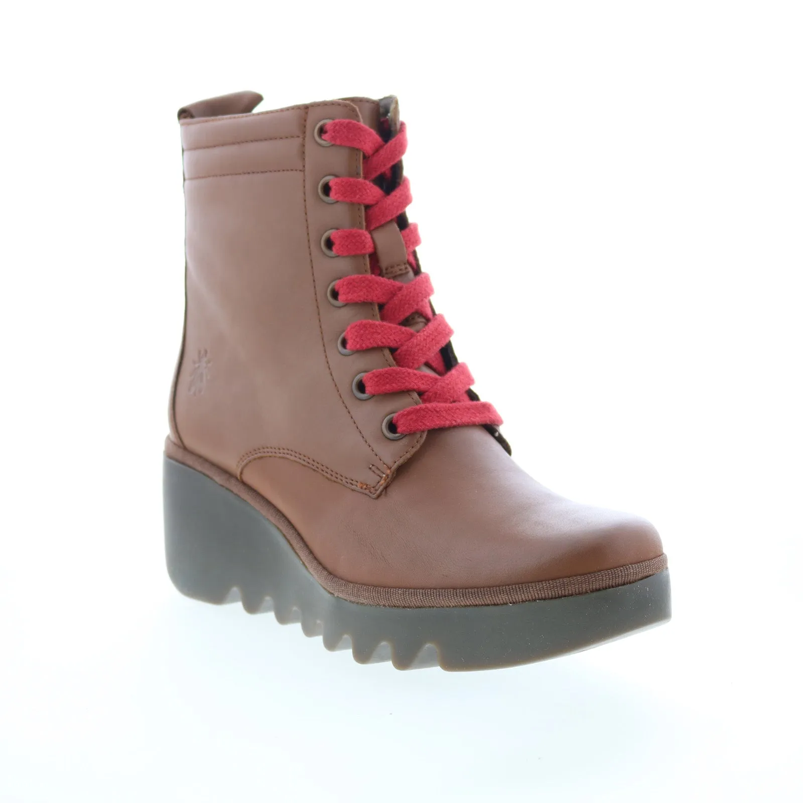 All Season Side zipper Fly London Biaz BIAZ329FLY-009 Womens Brown Leather Casual Dress Boots