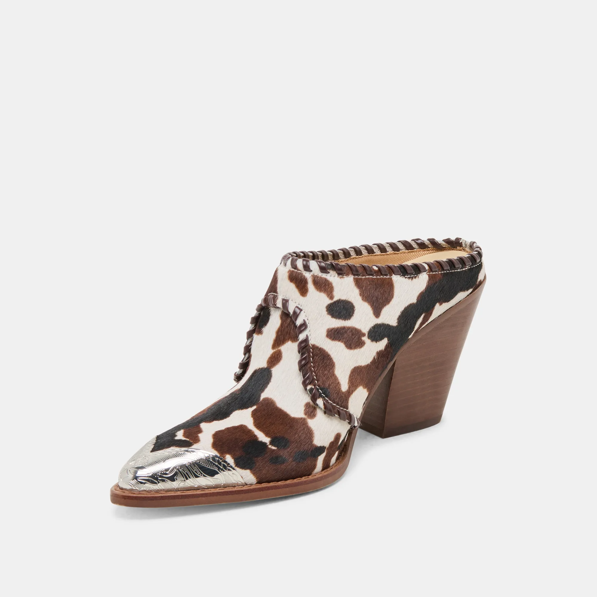JOLYN HEELS COCOA TAURUS CALF HAIR Anti Slip Stone Gray