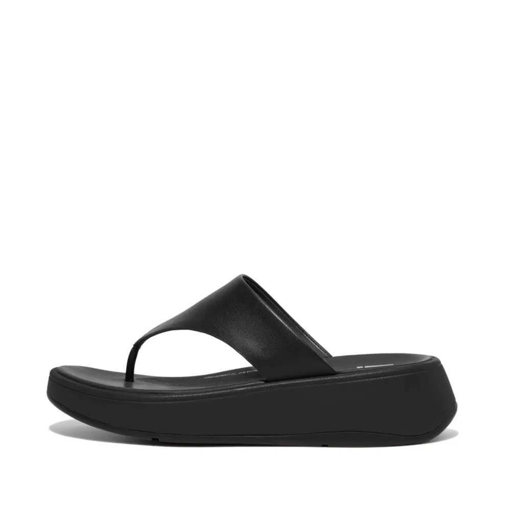 FitFlop F-MODE Leather Flatform Toe-Post Sandals Island Vibe forest walk