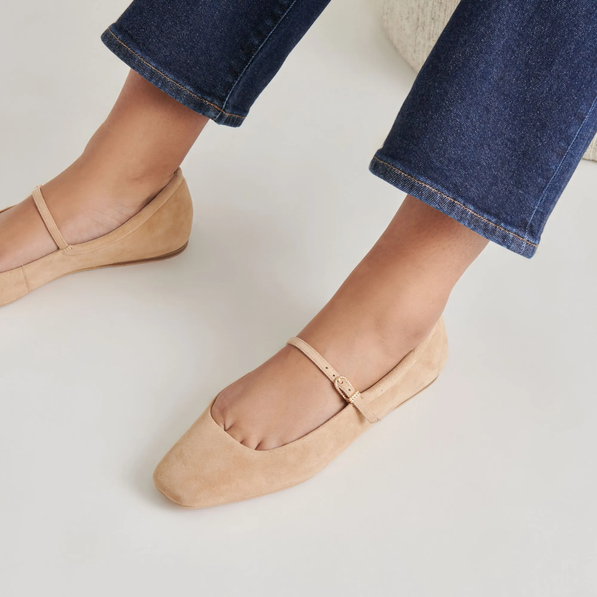 REYES BALLET FLATS BAMBOO SUEDE View Spot Camp Time