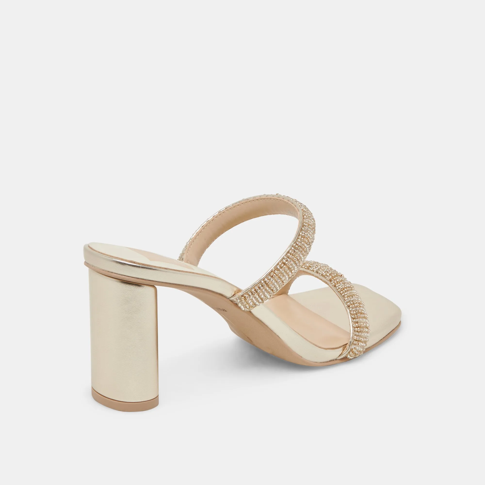 Boho Chic Heels NOLAH HEELS GOLD MULTI BEADS