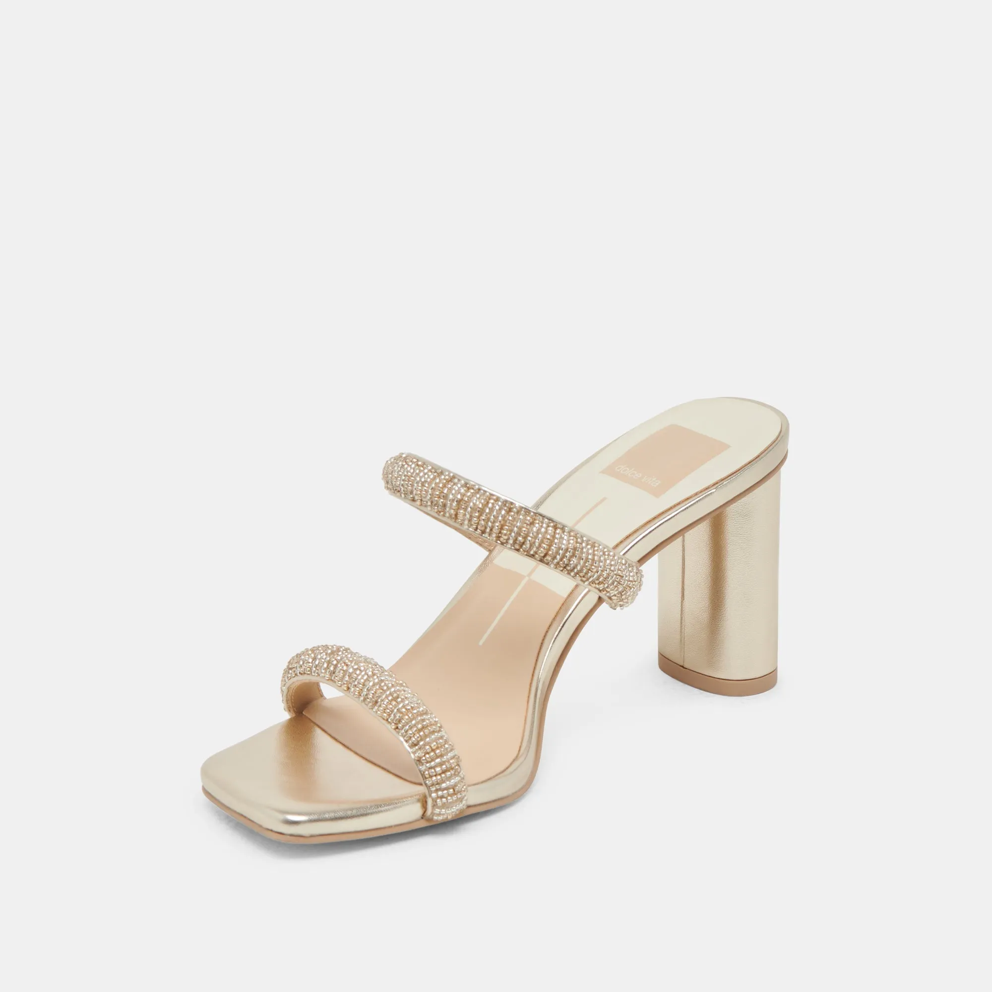 Soft Sandals NOLAH HEELS GOLD MULTI BEADS