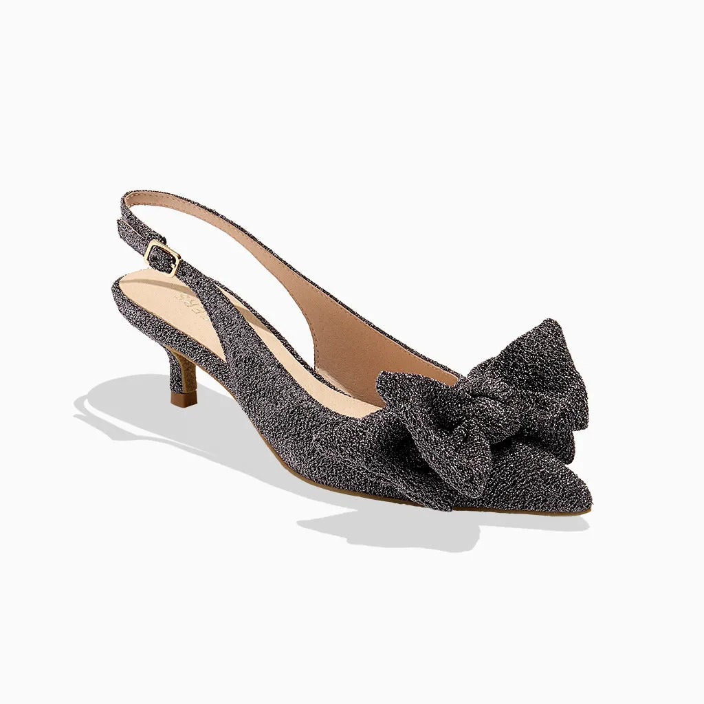 evening run Debra Sling Back Kitten Heel