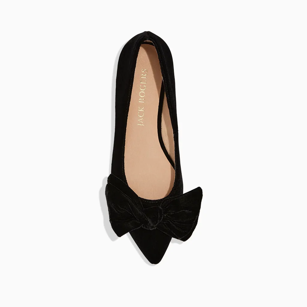 Debra Velvet Ballet Comfort footbed