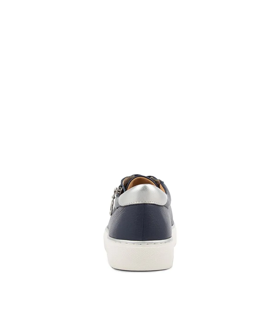ZIERA PAMELA NAVY SILVER Rubber Sole