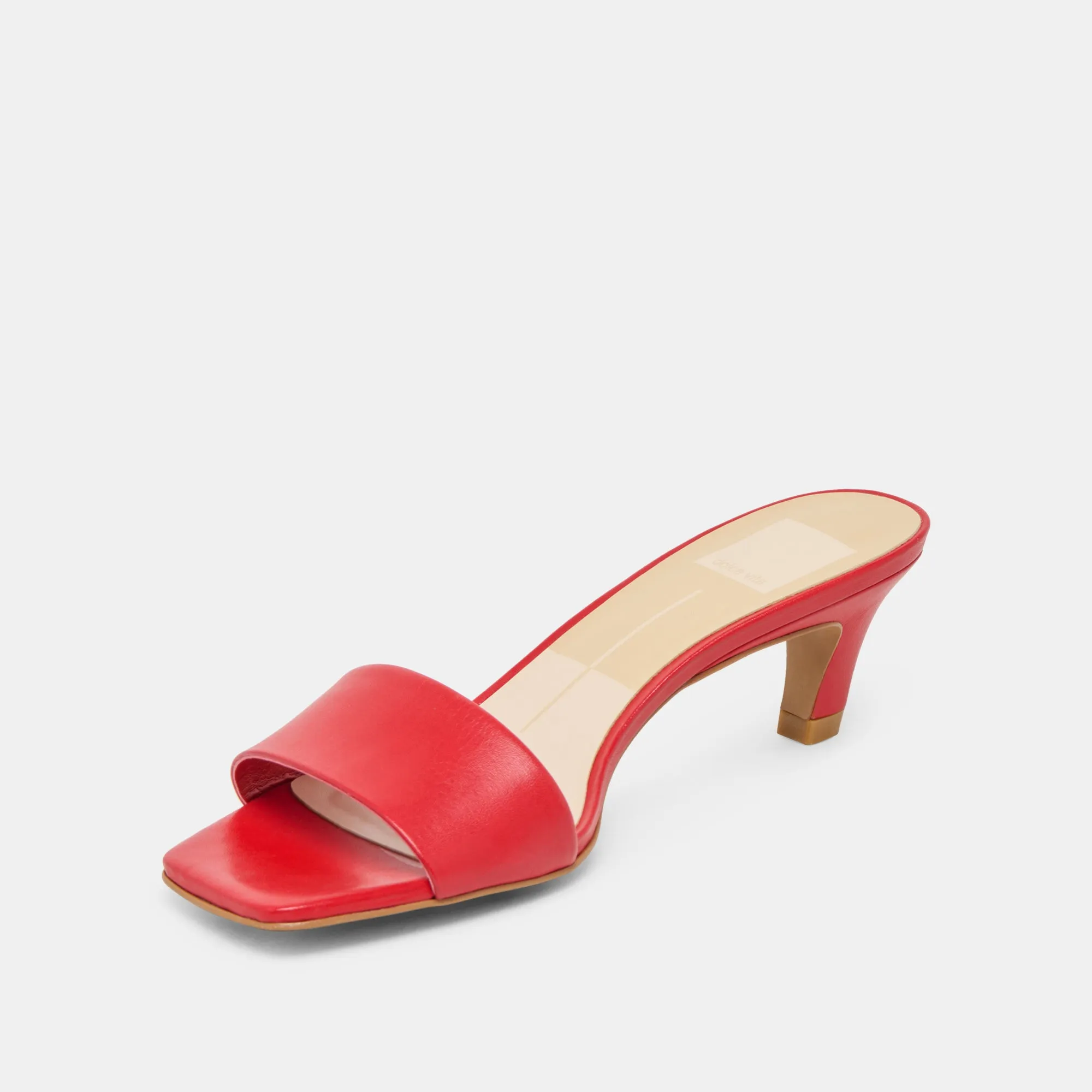 REXA HEELS CHILI LEATHER Beach Wedding Heels Shock Absorbing