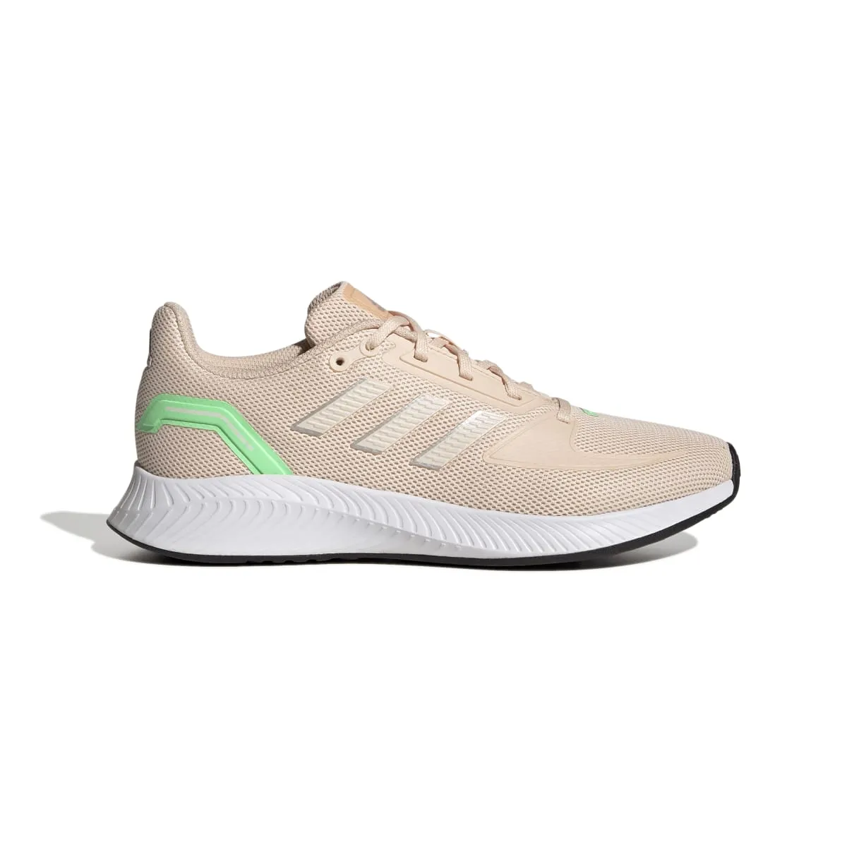 ADIDAS GV9573 RUNFALCON 2.0 WMN'S (Medium) Orange/Orange/Green Mesh Running Shoes running in solid colors increased endurance