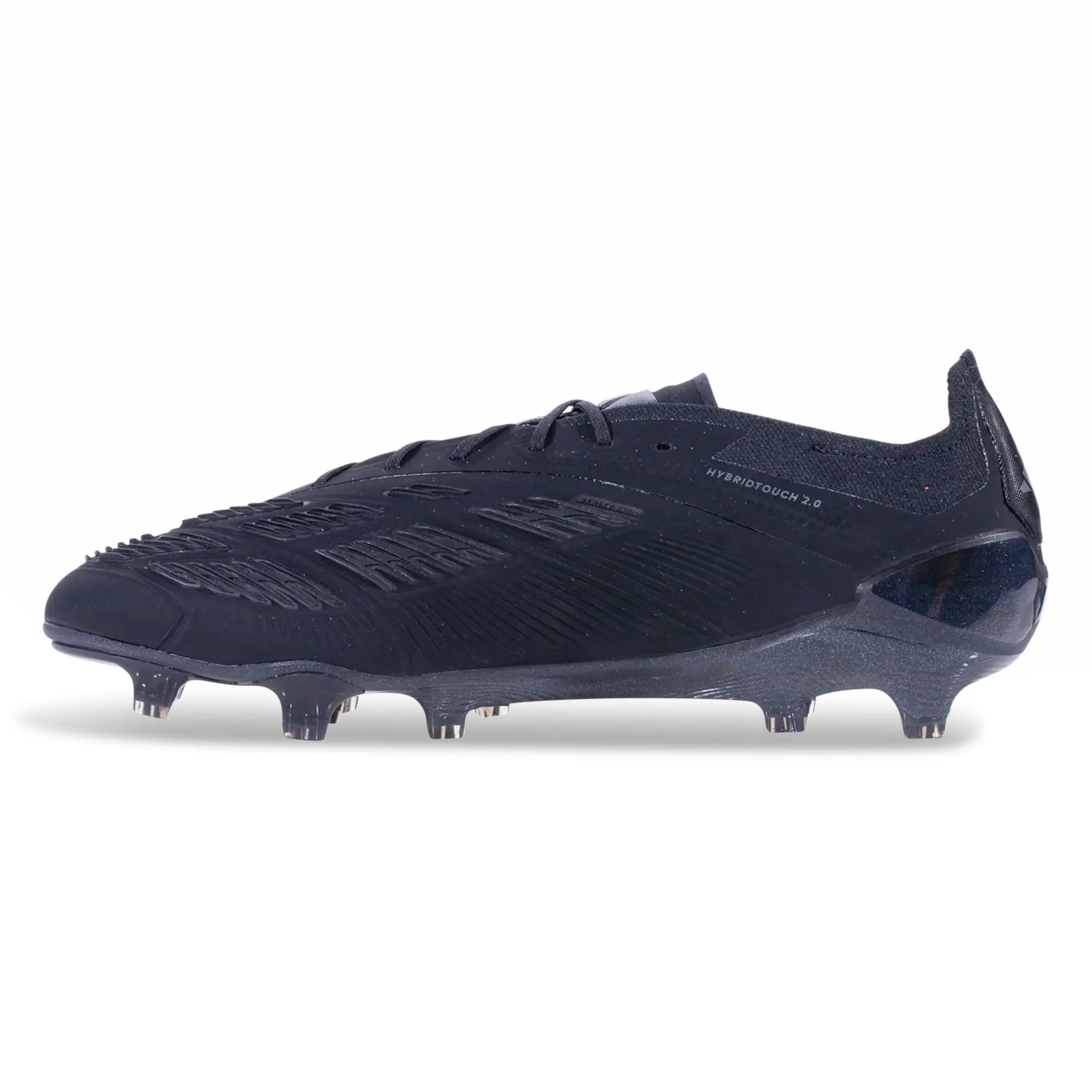 Adaptive Sole On Field adidas Predator Elite Firm Ground Soccer Cleats (Black/Black)