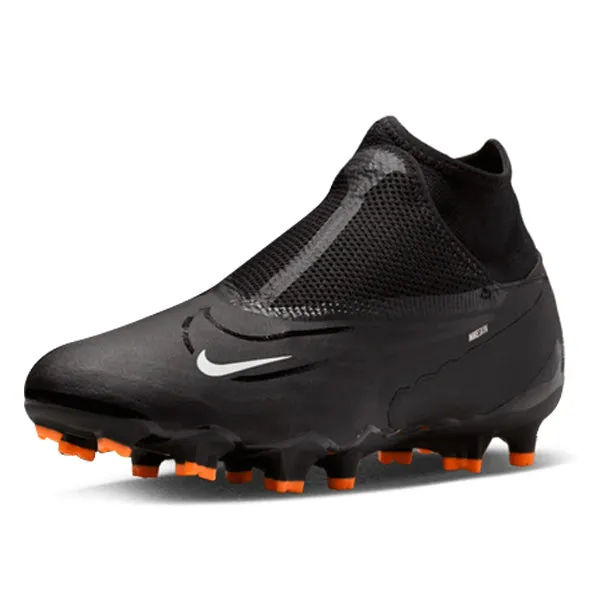 Nike Phantom GX Pro DF Firm Ground Soccer Cleats (Black/Summit White) Target Lock precision strike
