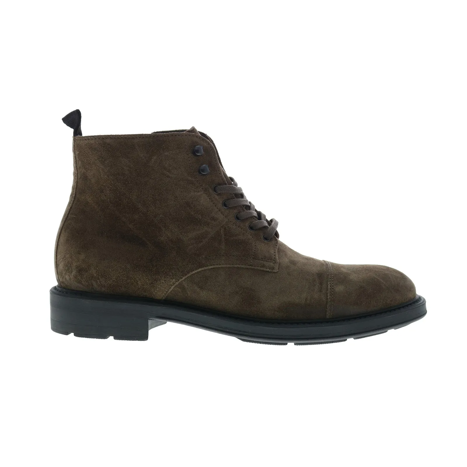 Bruno Magli Owen MB4OWEO0 Mens Brown Suede Lace Up Casual Dress Boots Comfortable Padding