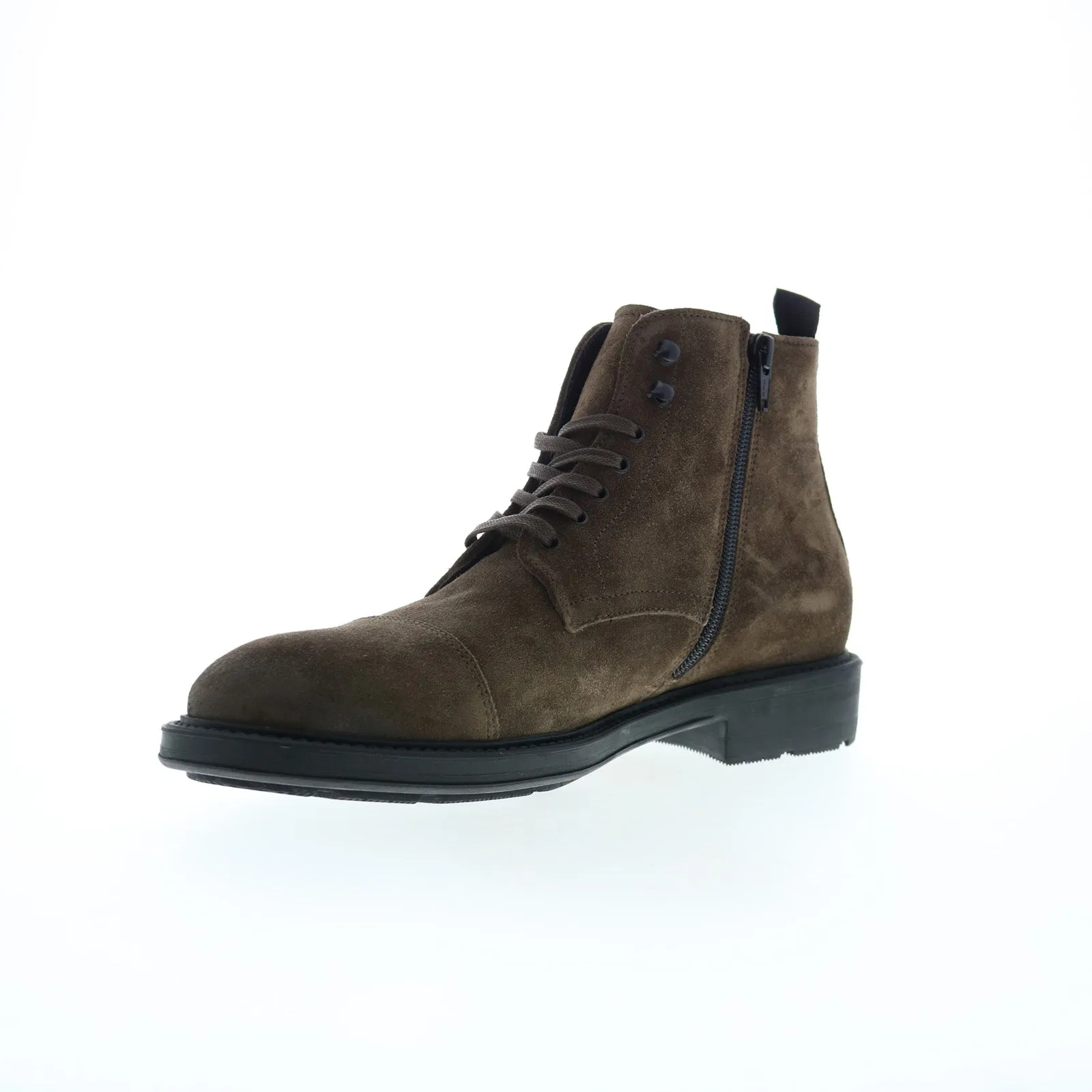 Bruno Magli Owen MB4OWEO0 Mens Brown Suede Lace Up Casual Dress Boots Comfort And Durability Adjustable
