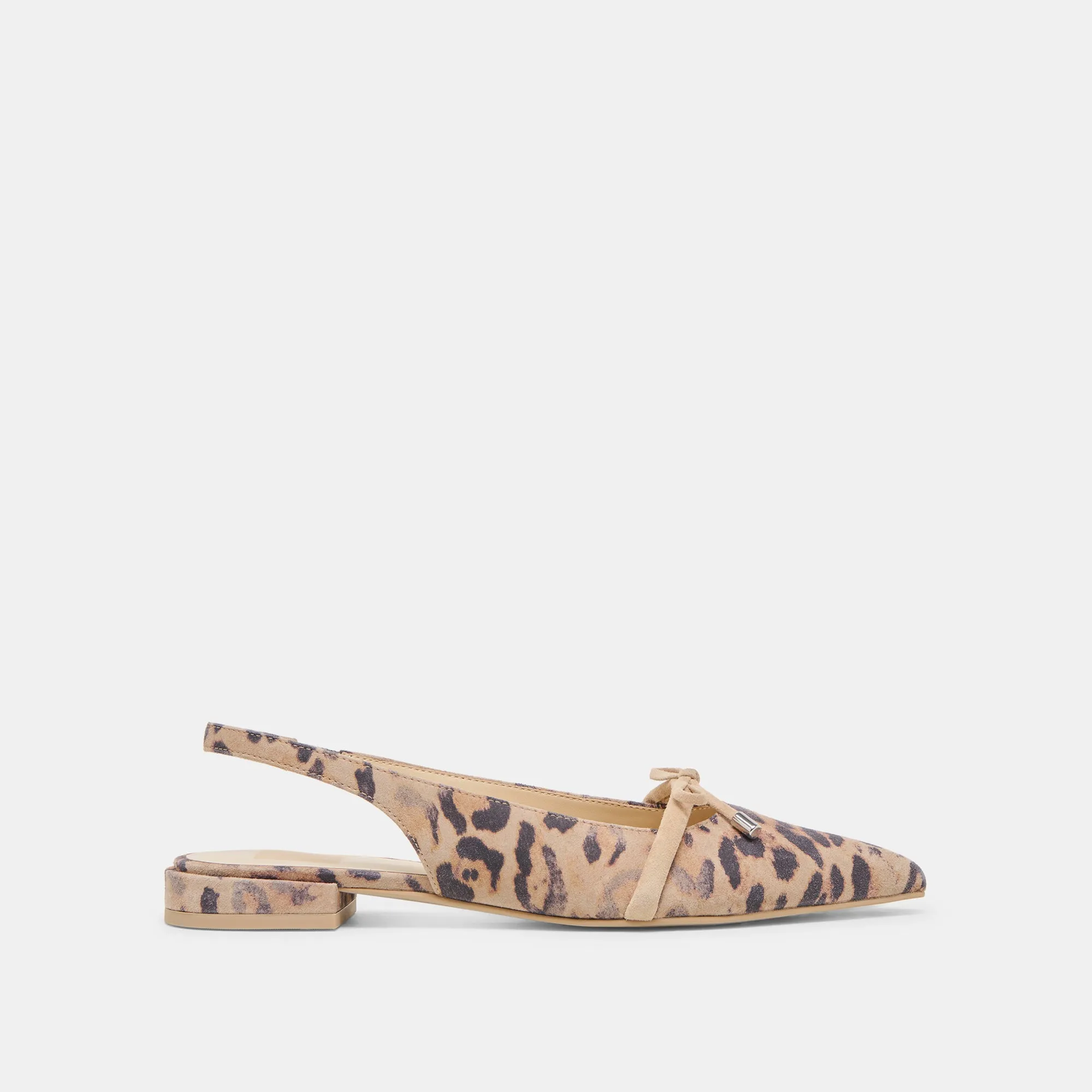 Trendy Appearance Daily Walk PAYGE FLATS LT LEOPARD SUEDE