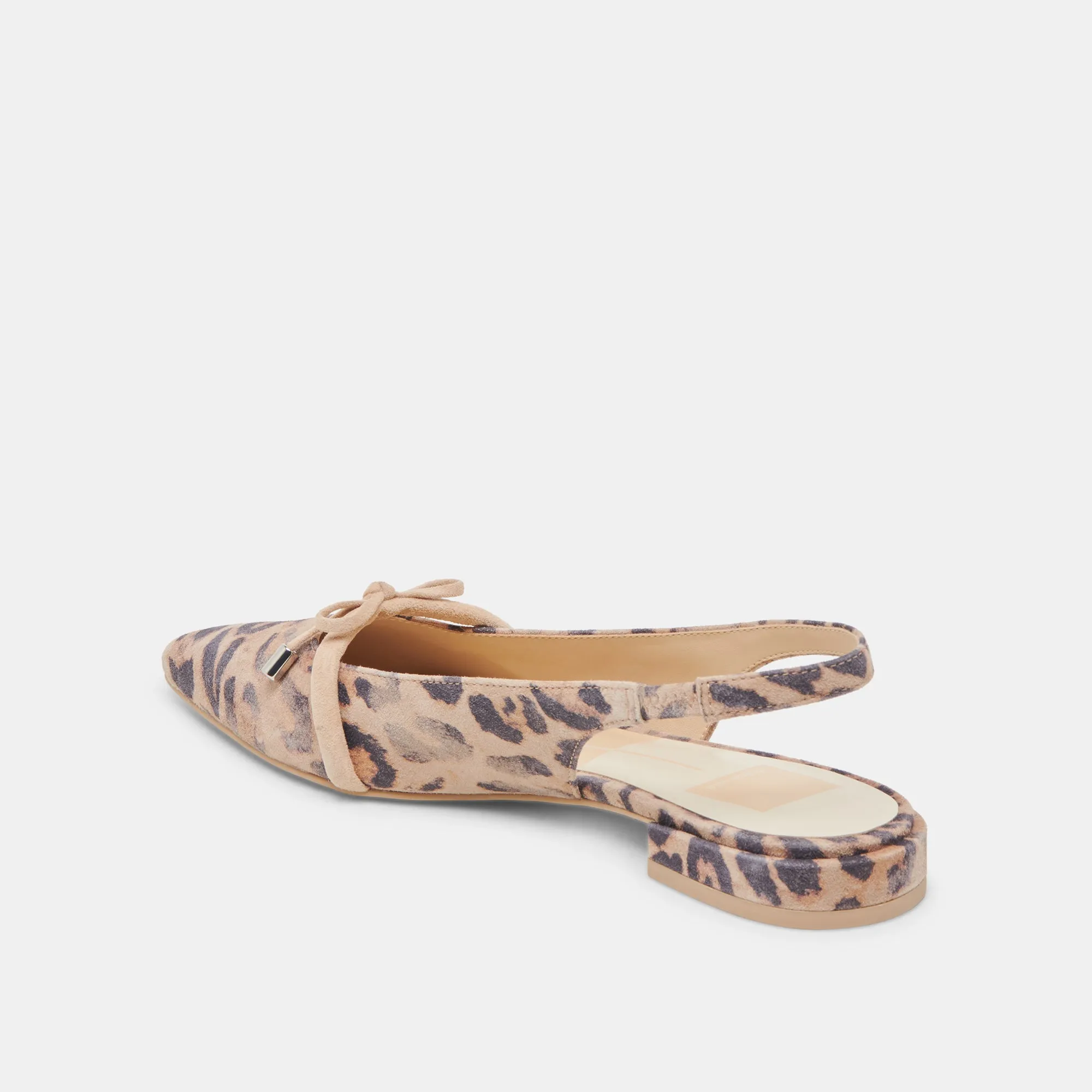 Flower Path PAYGE FLATS LT LEOPARD SUEDE