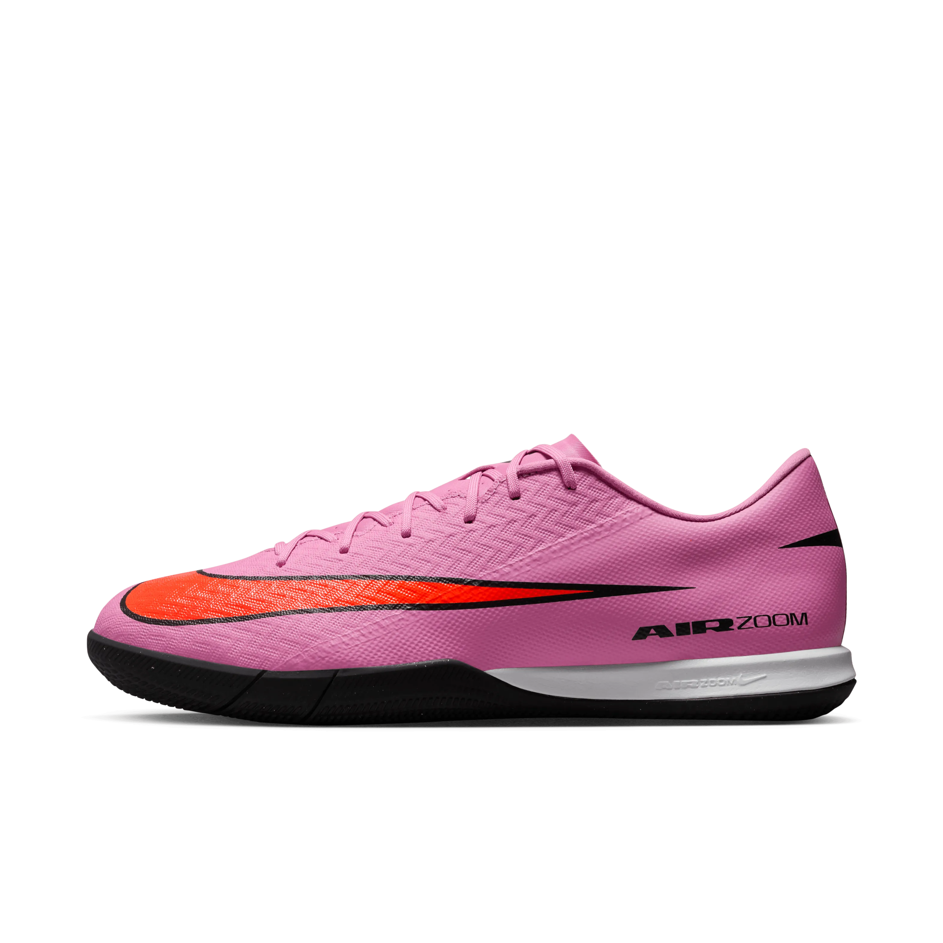 Nike Mercurial Vapor 16 Academy IC Indoor Football Shoes (Magic Flamingo/Black-Total Crimson) Tone Play French Soft