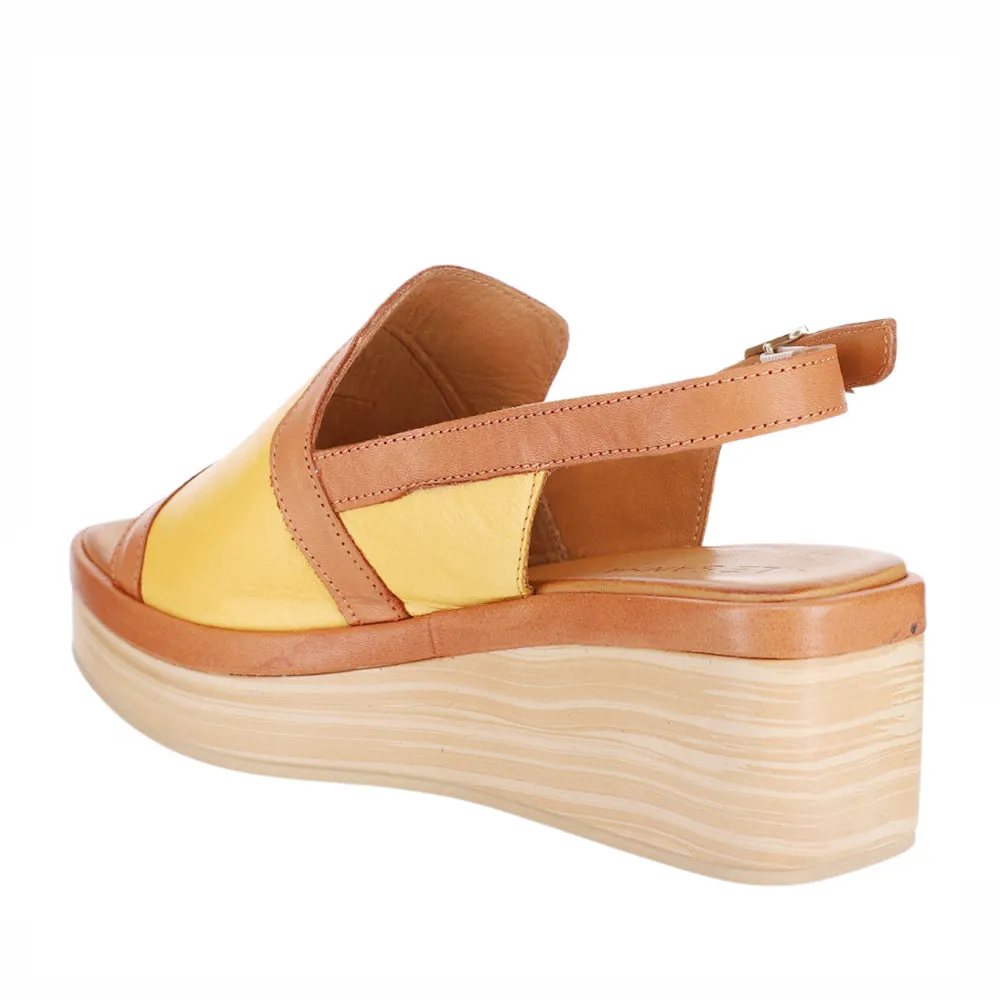Neon Glow Comfortable Slip-Ons LE SANSA TROZAN YELLO TAN