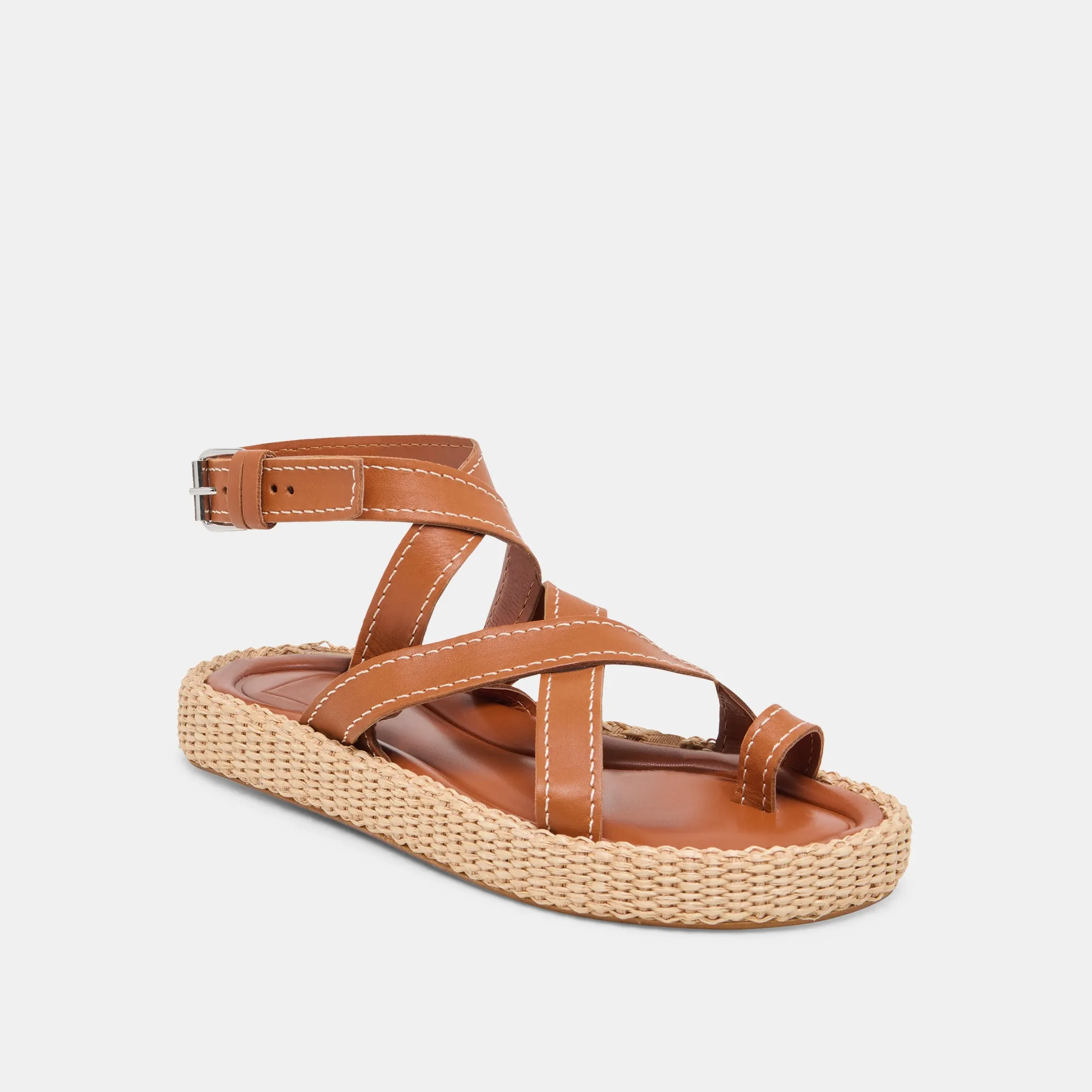 ROXIE SANDALS BROWN LEATHER Quick Grab