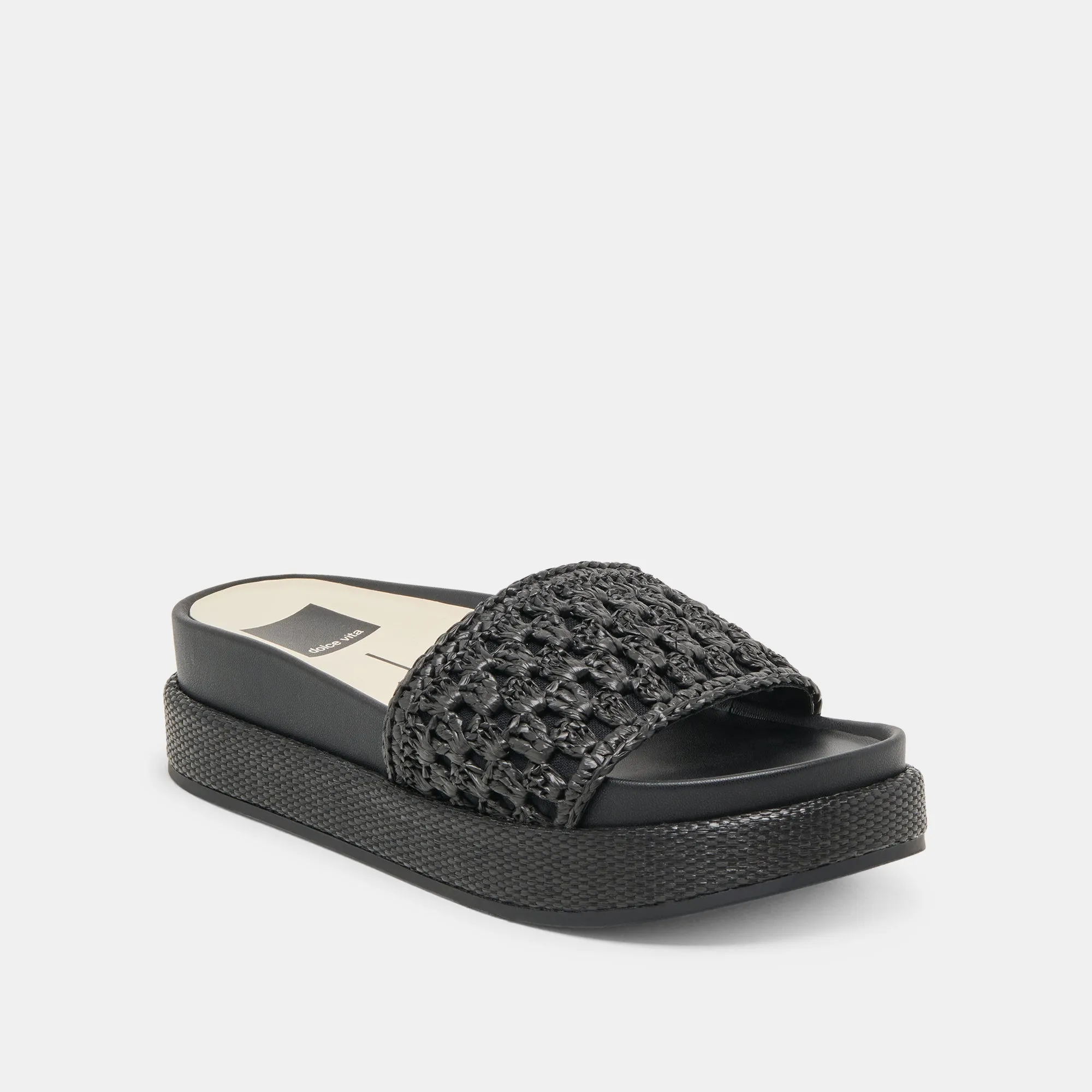 SIDONA SANDALS ONYX RAFFIA Minimal Design
