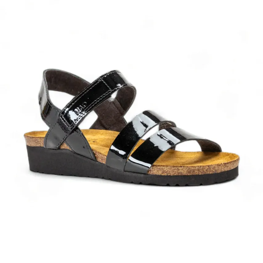 Kayla Sandal Black Patent (7806-501) Cold Guard