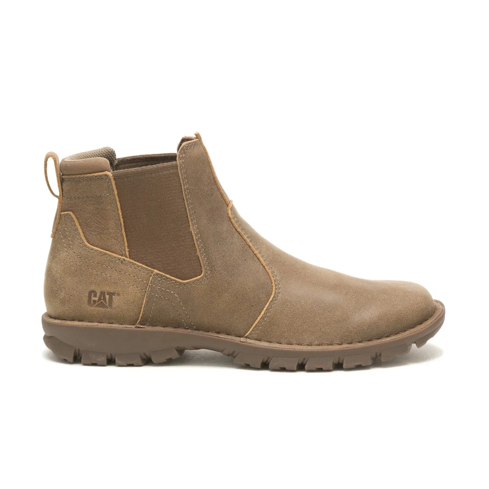 Caterpillar Excursion P725513 Mens Brown Leather Slip On Casual Dress Boots Enhanced grip