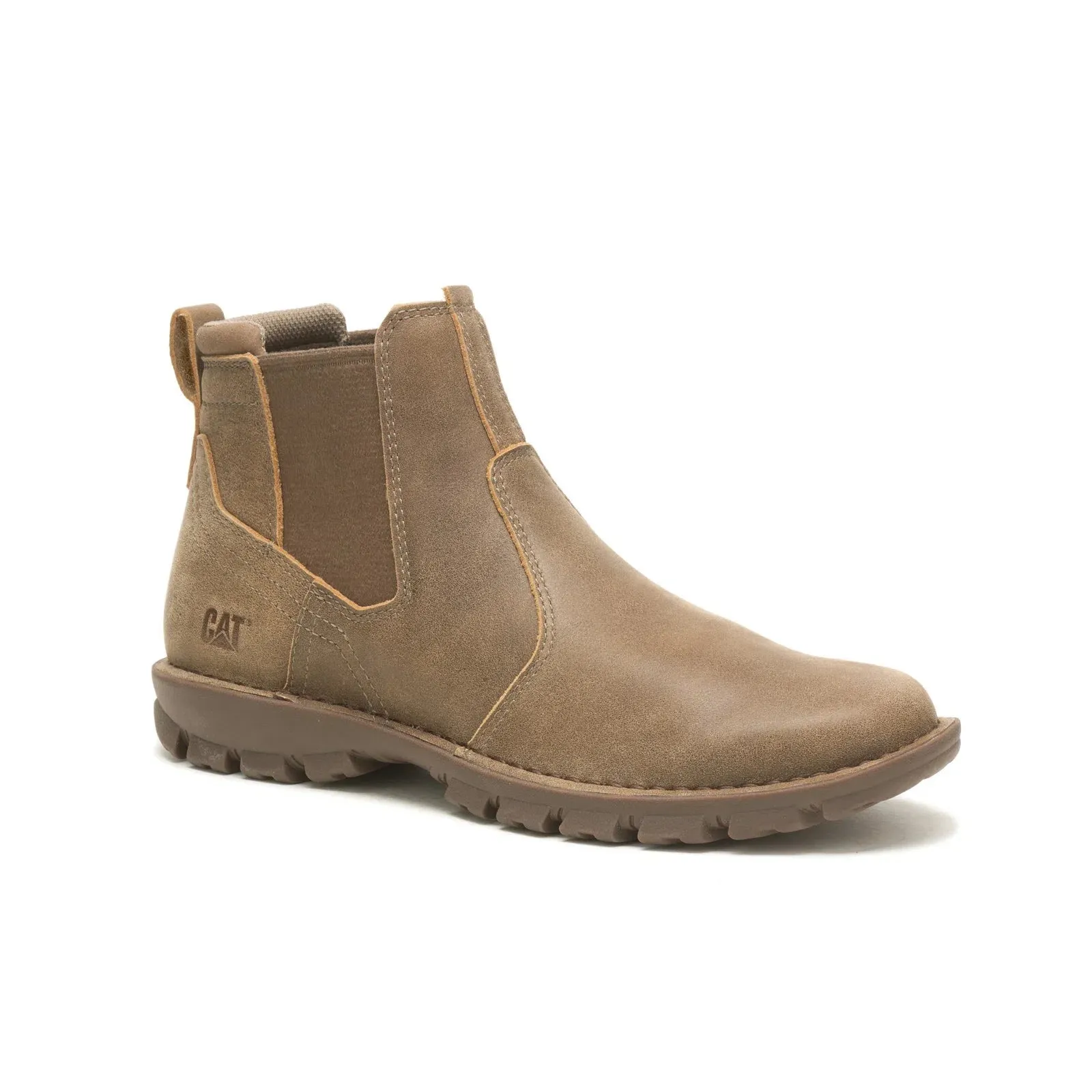Caterpillar Excursion P725513 Mens Brown Leather Slip On Casual Dress Boots Outdoor Exploration