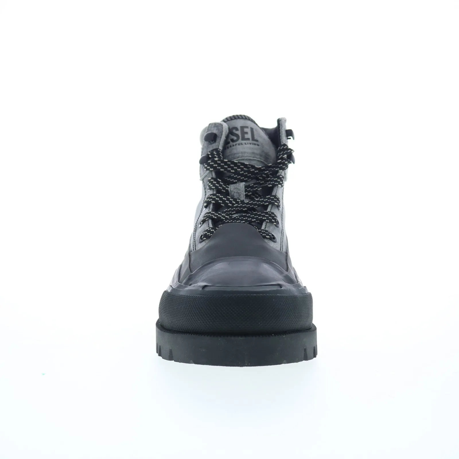 Diesel D-Hiko BT X Y03053-PR080-H9834 Mens Black Leather Ankle Boots Thermal Lining Breathable Sole
