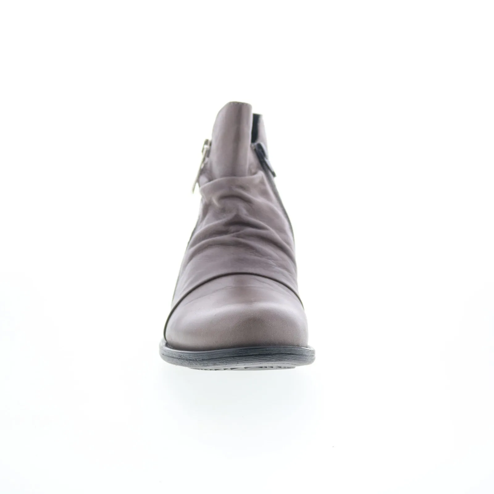 Nylon Material Urban Edge Miz Mooz Logic-EU Womens Gray Leather Zipper Ankle & Booties Boots
