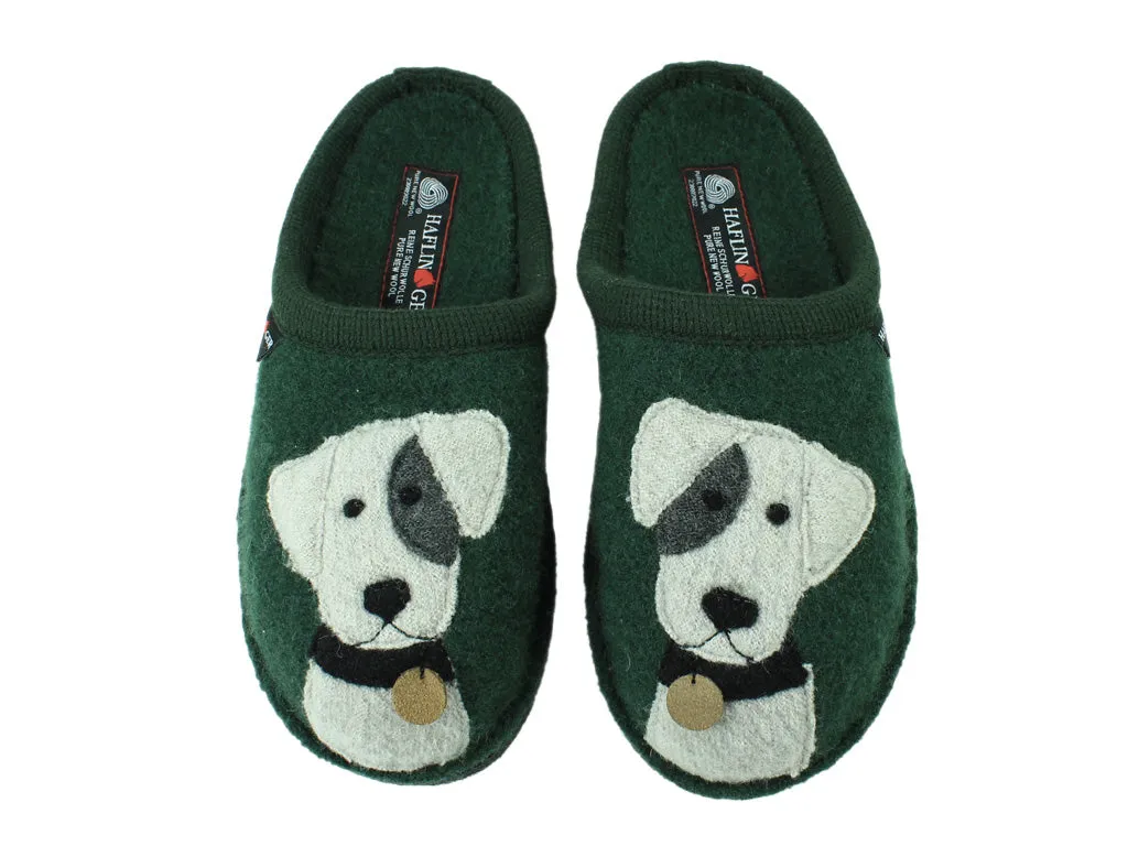 Shock Absorbing Technology Comfort air Haflinger Slippers Flair Rudi Green