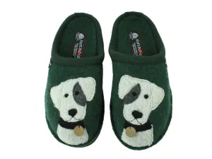Shock Absorbing Technology Comfort air Haflinger Slippers Flair Rudi Green
