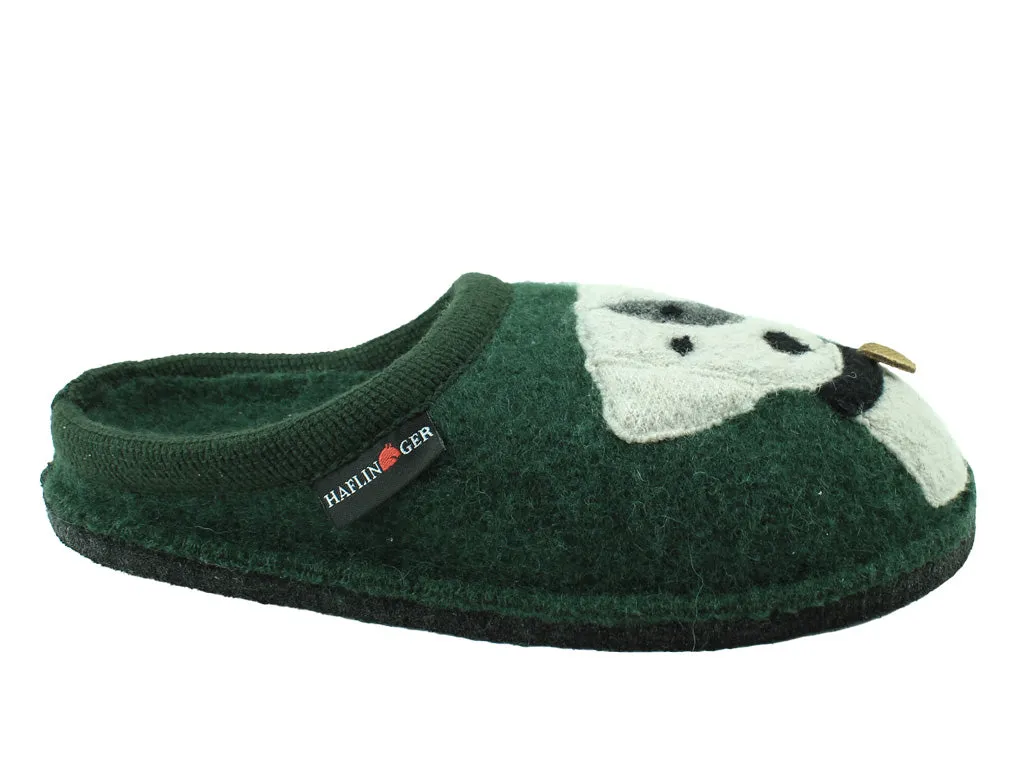 Haflinger Slippers Flair Rudi Green Compact Size Secure fit