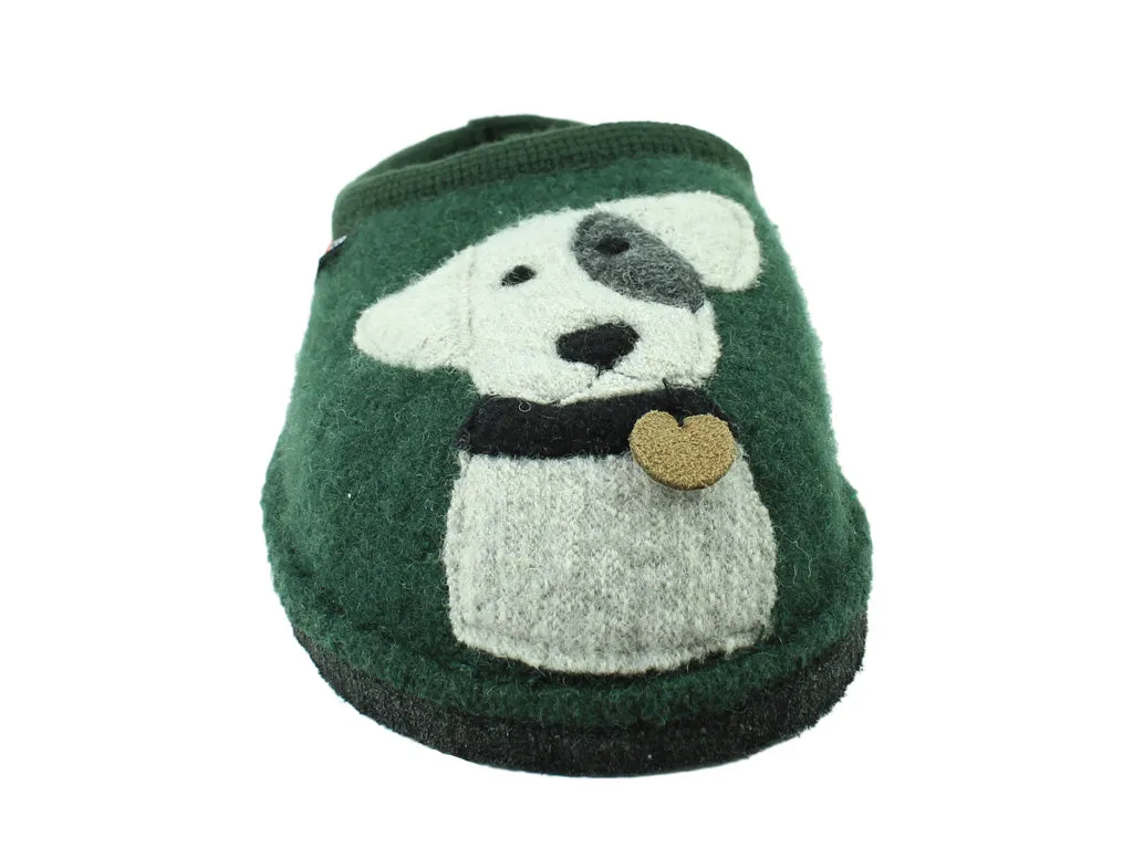 Haflinger Slippers Flair Rudi Green Good Grip Easy Step Sandals