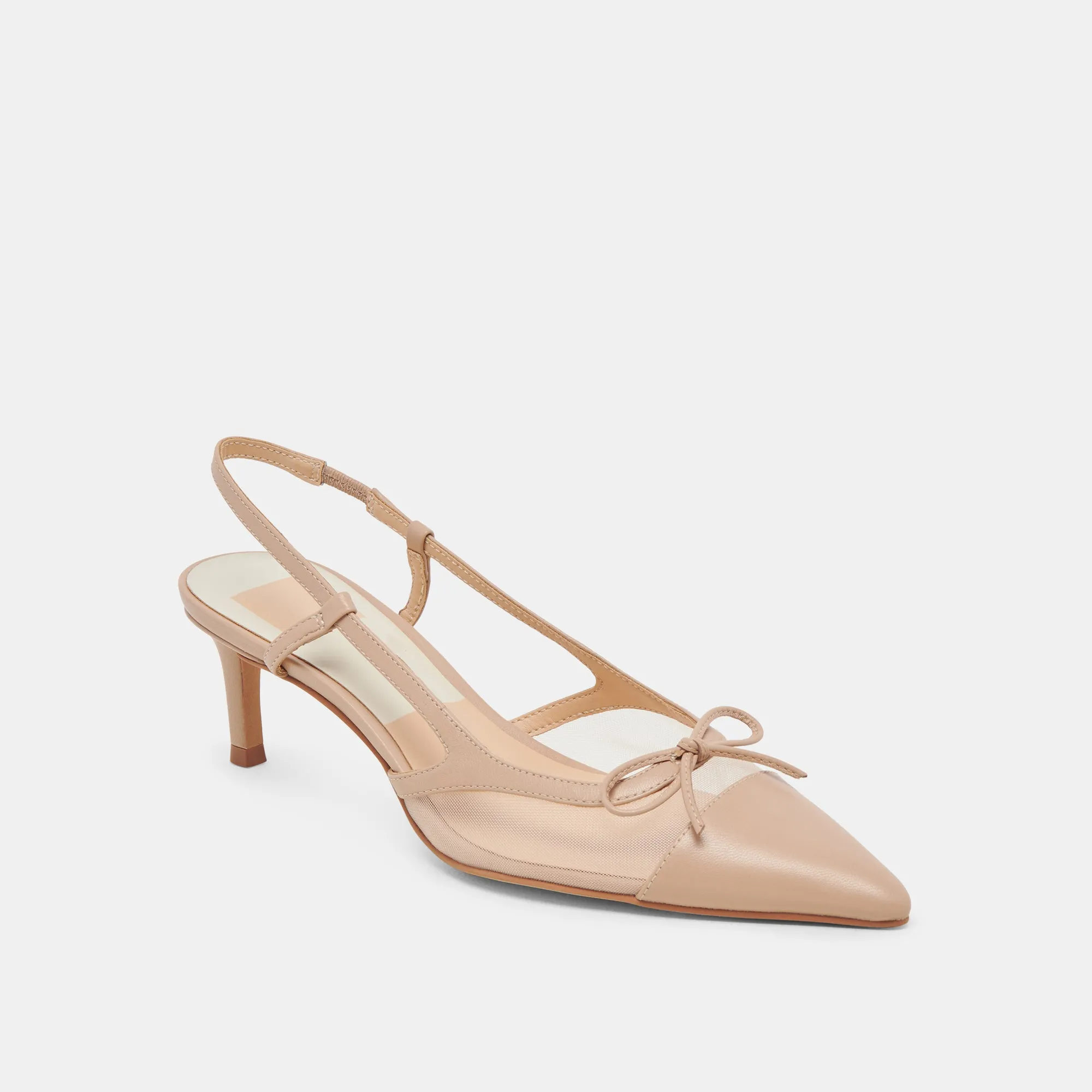 KANDI HEELS BLUSH MESH Comfortable fit Floral Embellished Heels