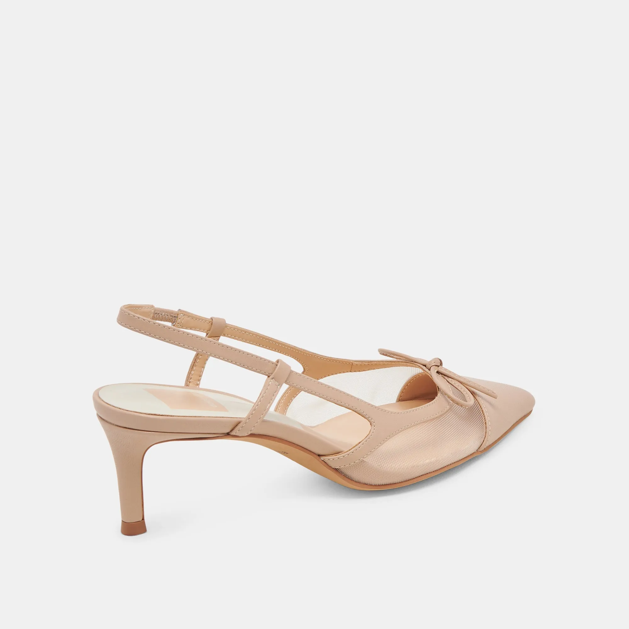 Soft Material Wide toe box KANDI HEELS BLUSH MESH