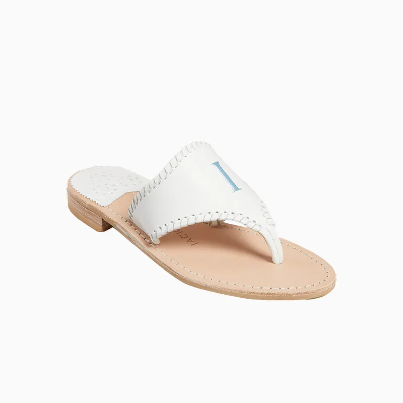 Comfort Strap Running Embroidered "I DO" Sandal