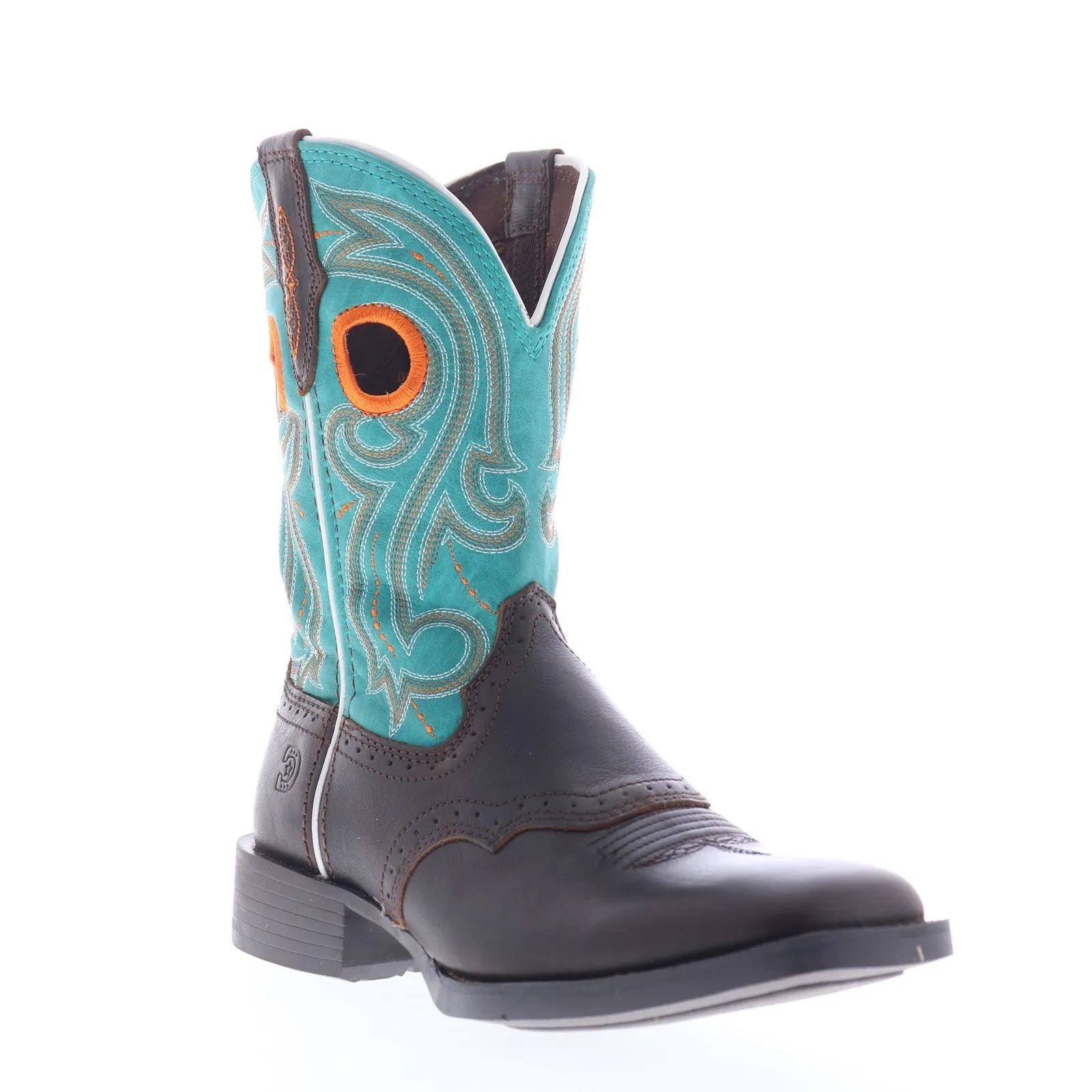 Stylish And Functional Reliable Grip Durango Westward DRD0446 Womens Brown Leather Slip On Western Boots