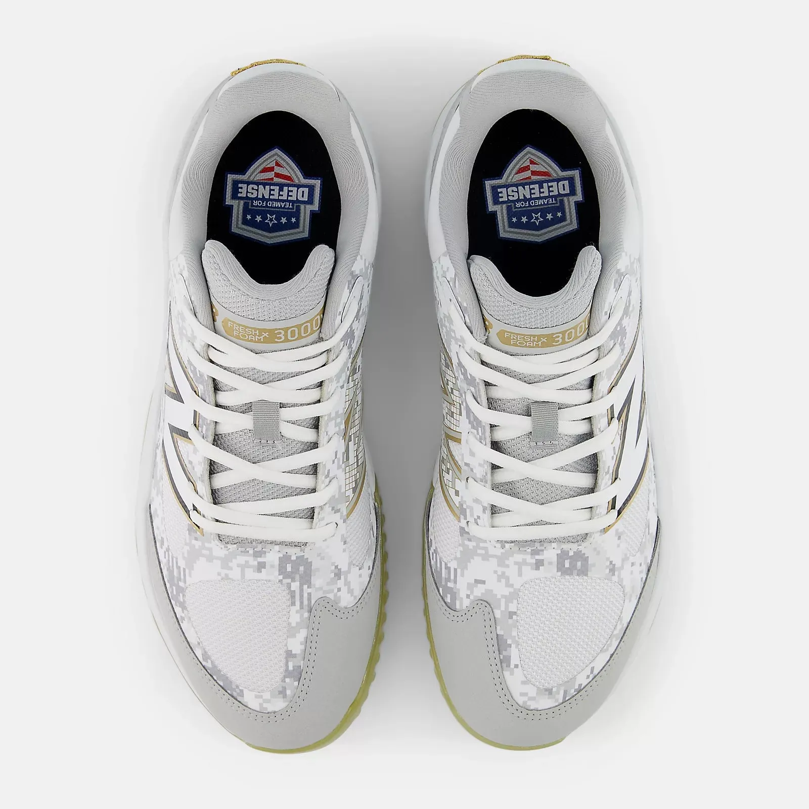 New Balance Men's Fresh Foam 3000 v7 Turf Baseball Shoes - Armed Forces - T3000AF7 Supportive arch Cushioned look