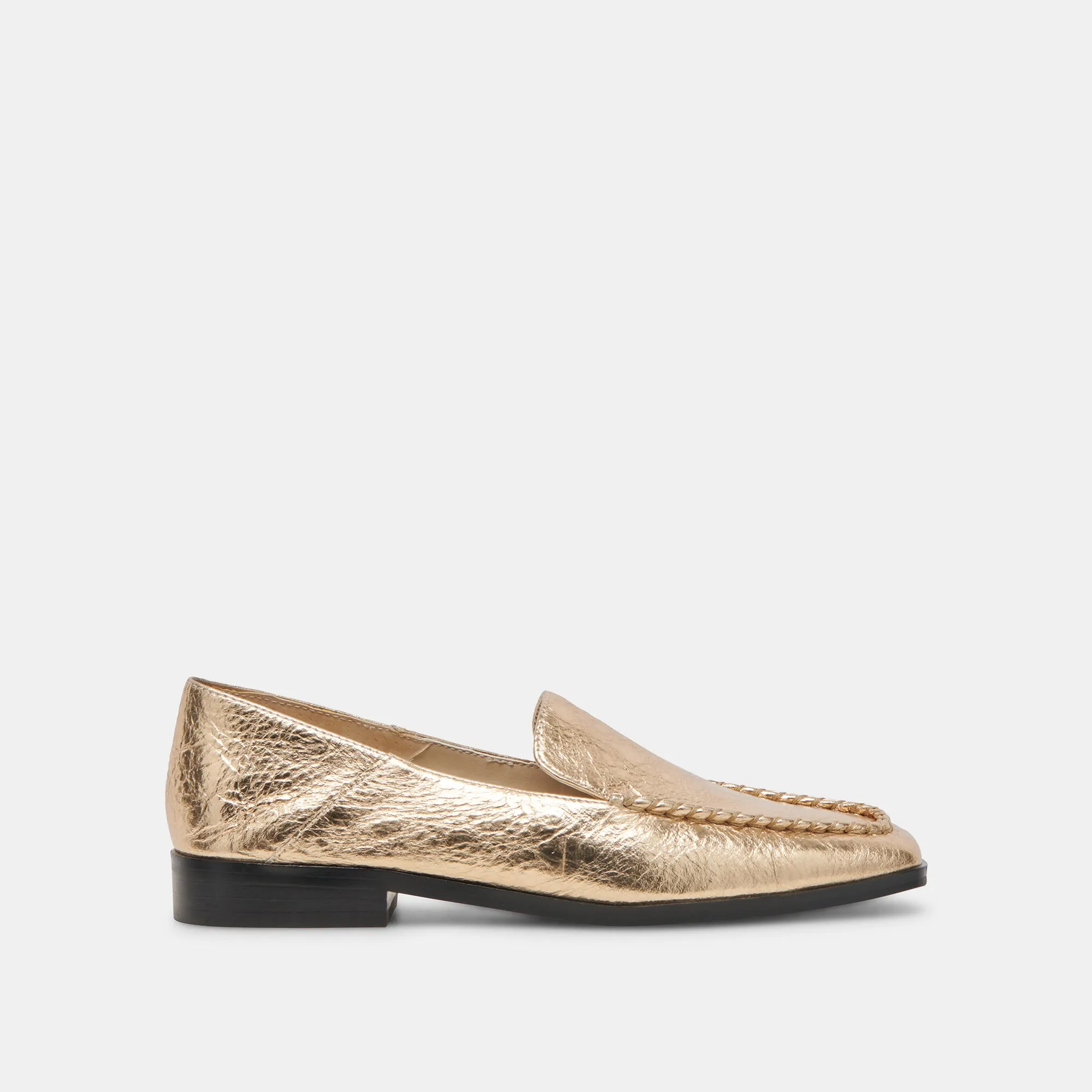 BENY FLATS GOLD DISTRESSED LEATHER Cozy Fit