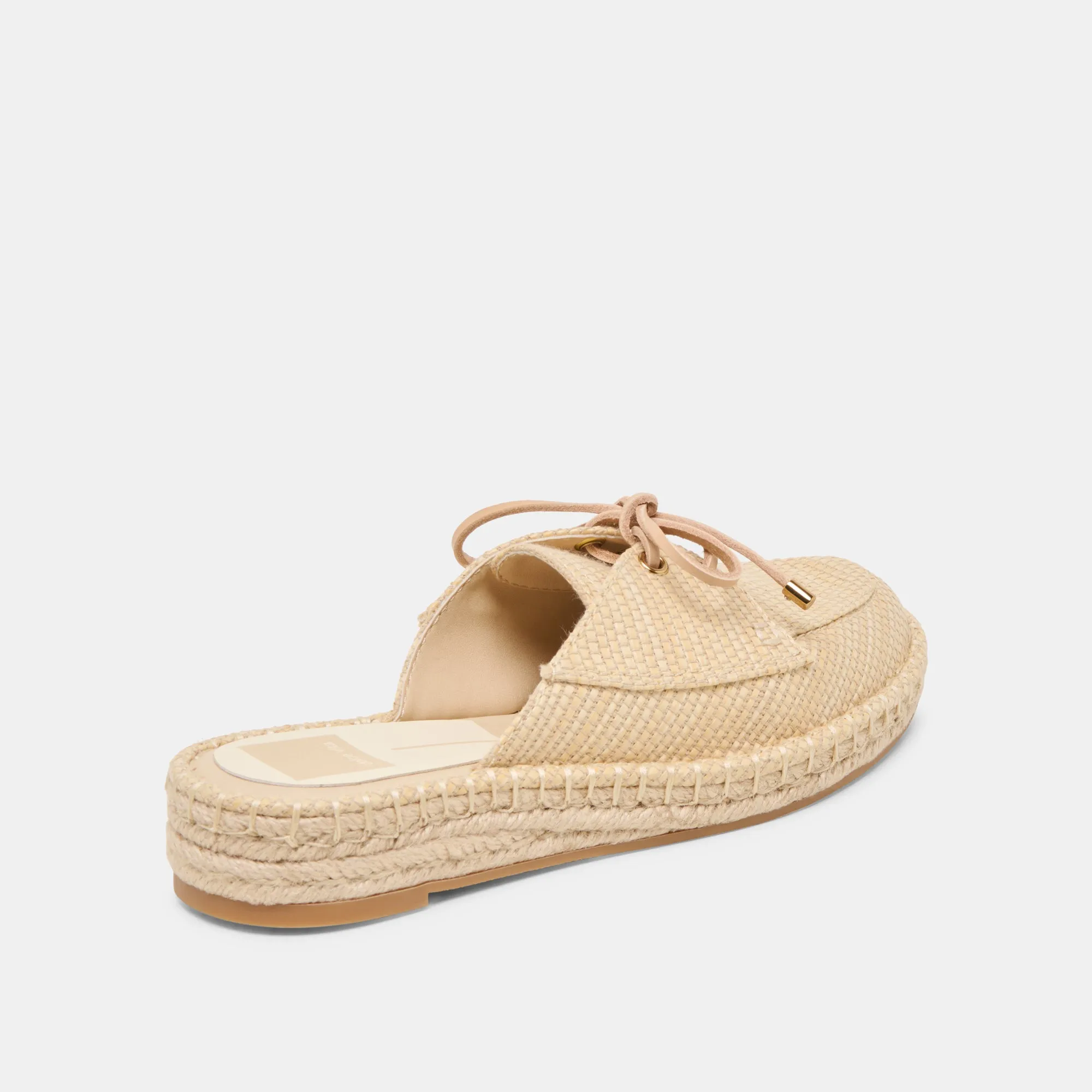 HATIE FLATS NATURAL RAFFIA Casual Elegance