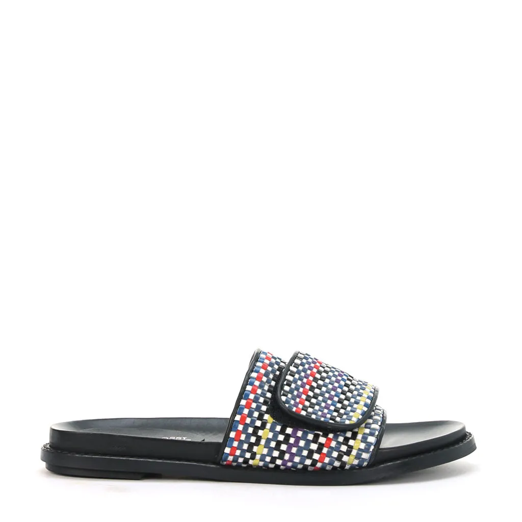 Pile Leather Slides Trend-setting ease Indoor Comfort