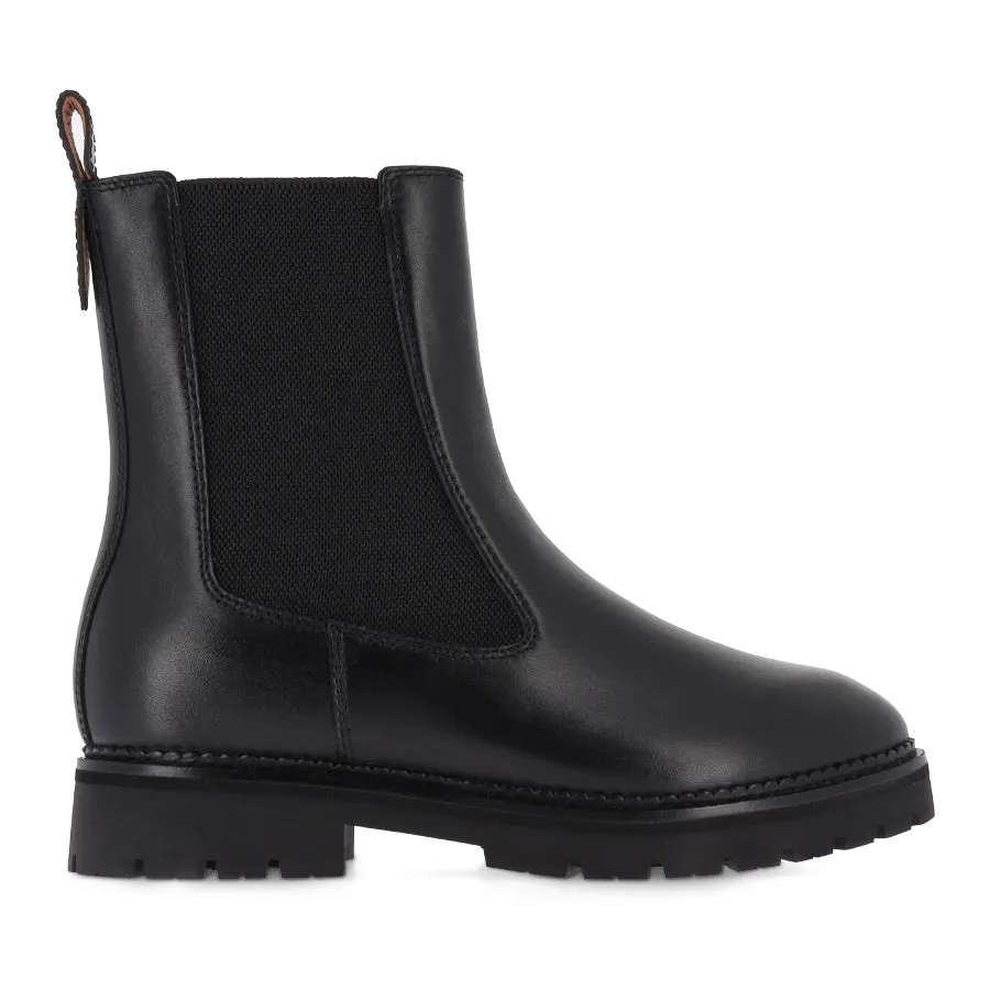 ROCCO - BLACK LEATHER Beach Wear darkest