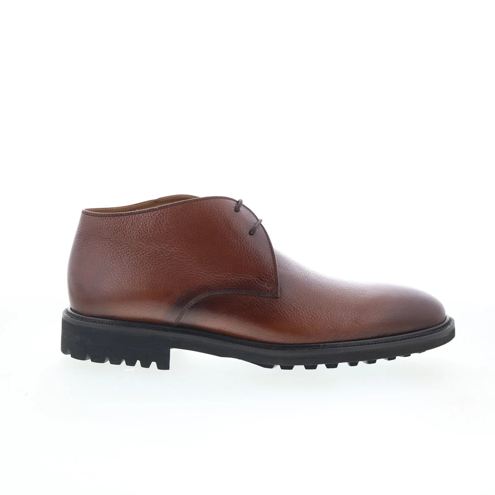 Pastori by Di Bianco Didius Mens Brown Leather Lace Up Chukkas Boots Tough Grip