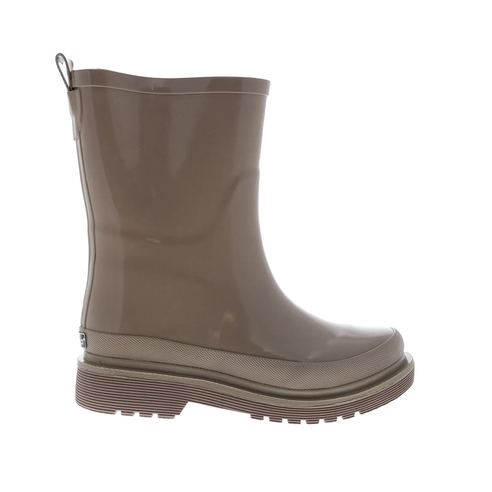 Training Ground Stylish Design Chooka Damascus Mid Boot 11101830B-013 Womens Brown Slip On Rain Boots