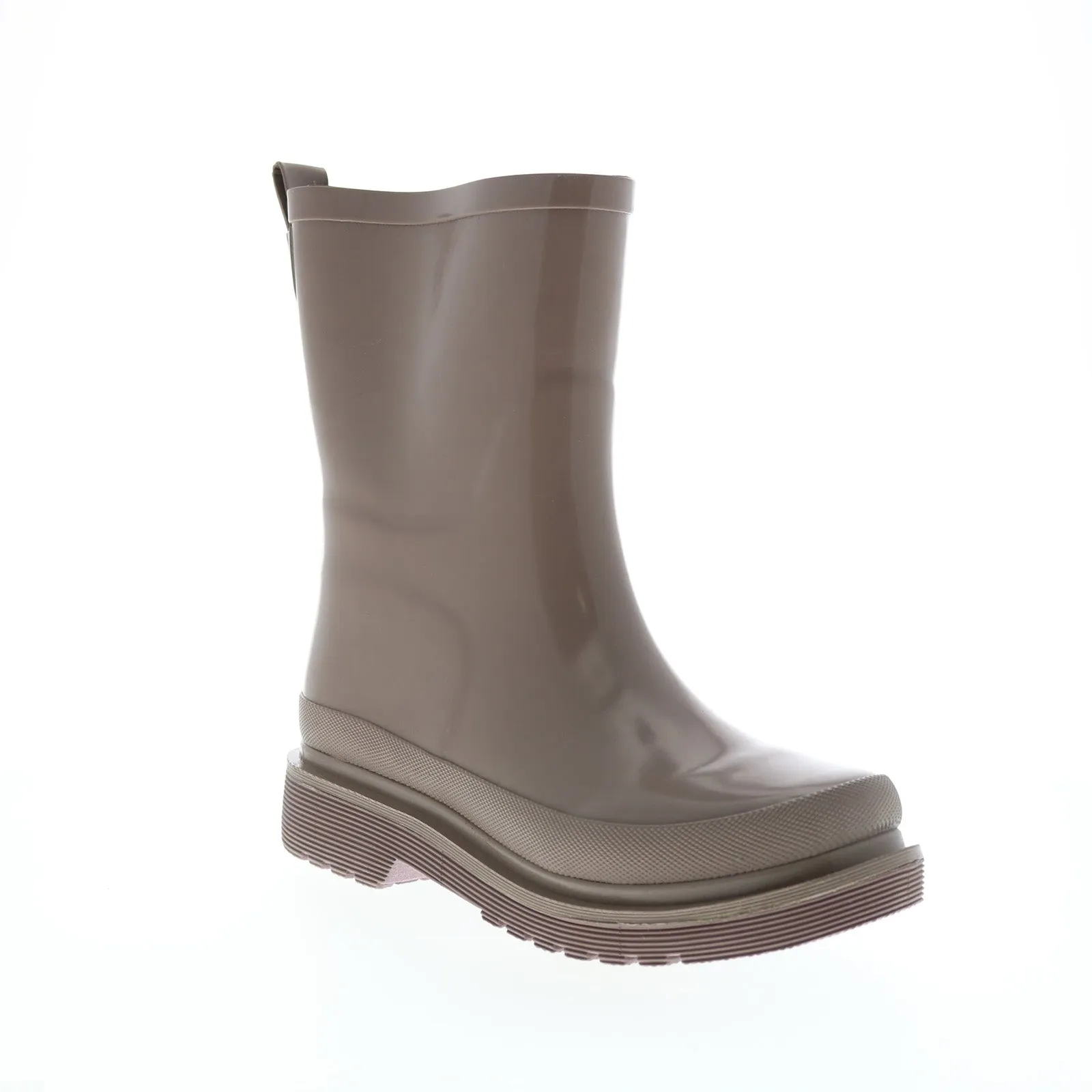 Anti-slip Chooka Damascus Mid Boot 11101830B-013 Womens Brown Slip On Rain Boots