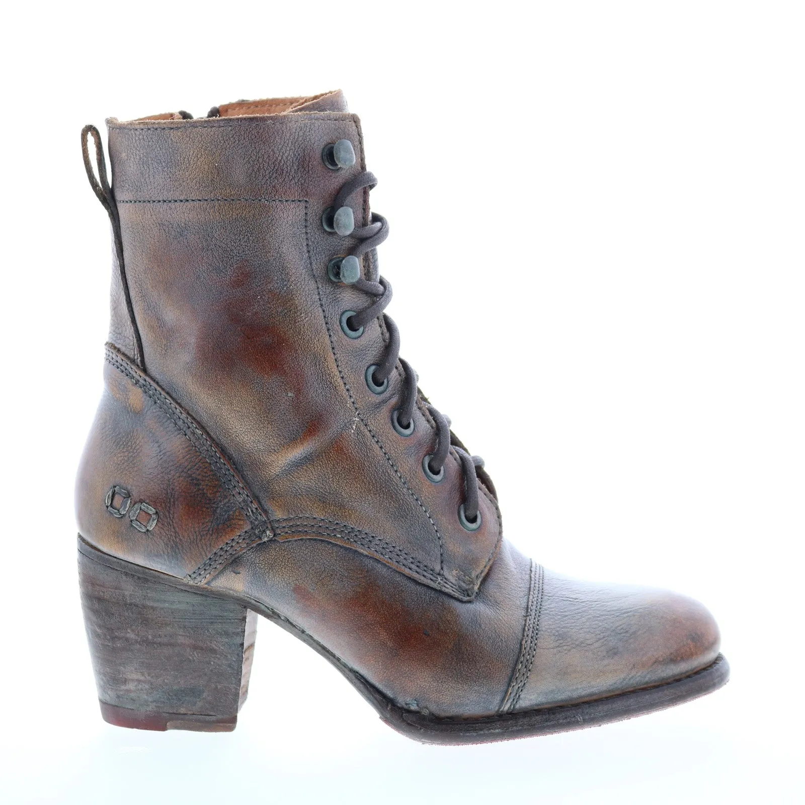 Reliable Protection Bed Stu Judgement F385001 Womens Brown Leather Lace Up Casual Dress Boots