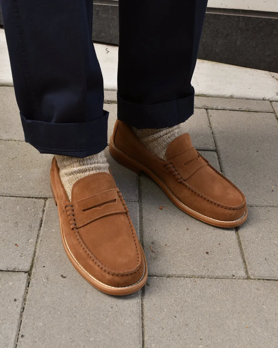 Gel Soft Sesa New York Penny Loafer in Toffee Suede