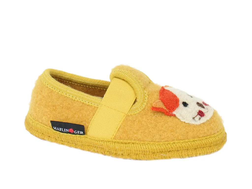 Denim Cool Haflinger Children's slippers Pets Yellow